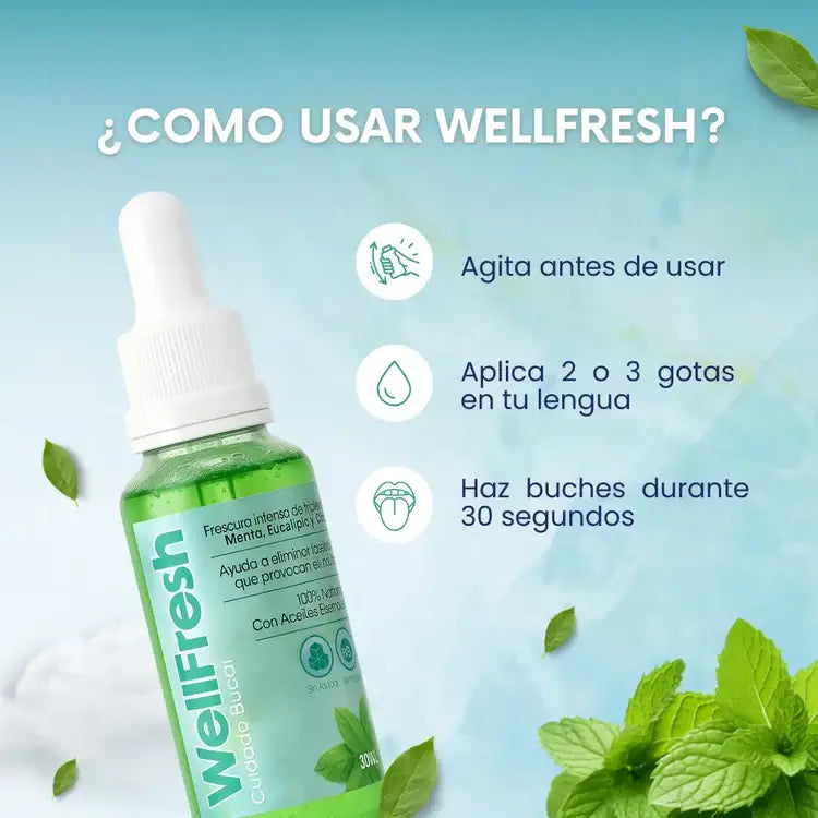 Well Fresh™ | Gotas naturales para el mal aliento + 4 Regalos 🎁
